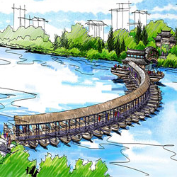 義烏市佛堂古鎮(zhèn)萬(wàn)善浮橋設(shè)計(jì)